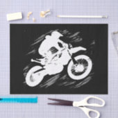 モトクロス競技スポーツモーターサイクルレース 薄葉紙 (クラフト)