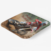 モトクロス誕生日 ペーパープレート (傾斜あり)