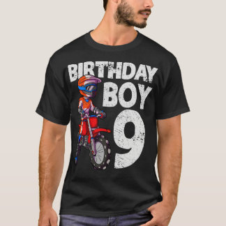 モトクロス9th誕生日キッズMX 9歳ダートビック Tシャツ
