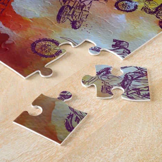 モトクロス ジグソーパズル (側面)