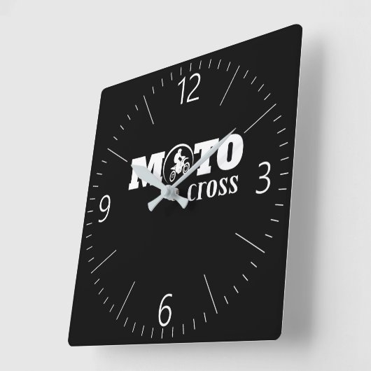 モトクロス スクエア壁時計 (傾斜)