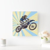 モトクロス スクエア壁時計 (ホーム)