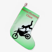 モトクロス スモールクリスマスストッキング (正面 (吊り時))