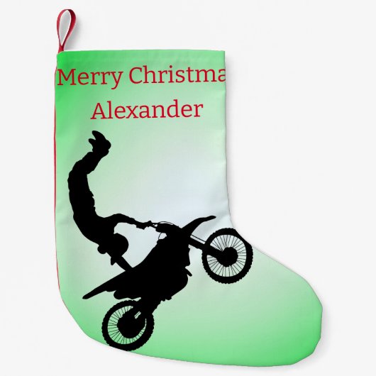 モトクロス スモールクリスマスストッキング (正面)