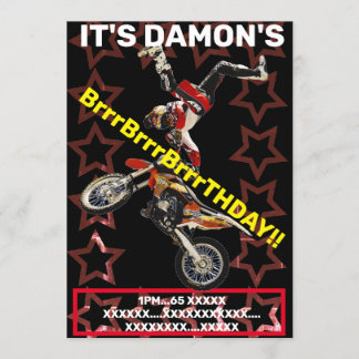 モトクロス スーパークロス モーターバイク 招待状