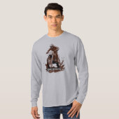 モトクロス バイク グラフィック 長袖 Tシャツ (正面フル)