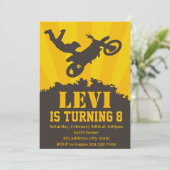 モトクロス バースデーパーティー ご招待 招待状 (スタンド正面)