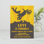 モトクロス バースデーパーティー 招待状 (スタンド正面)