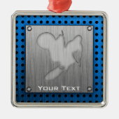 モトクロス; ブラシをかけられた金属一見 メタルオーナメント (正面)