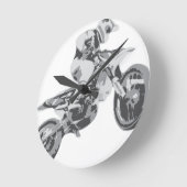 モトクロス ラウンド壁時計 (傾斜)