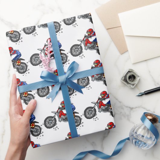 モトクロス ラッピングペーパー (ギフト)