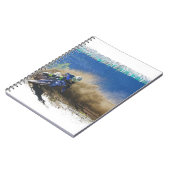 モトクロス・レーサーのアートワーク・ギフト ノートブック (左側)