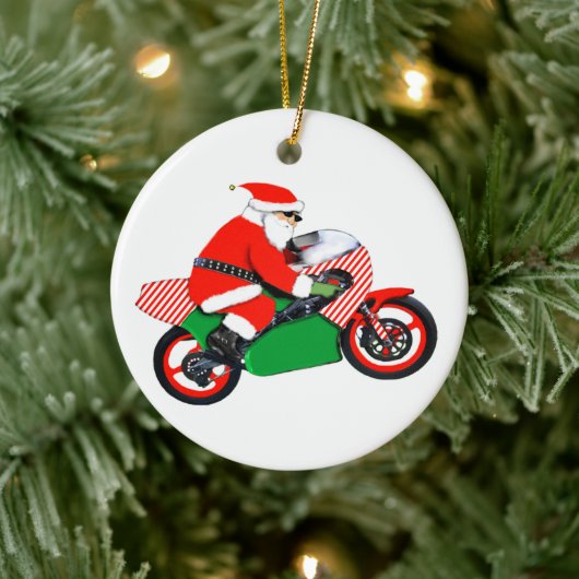 モトクロス レース クリスマス セラミックオーナメント (ツリー)