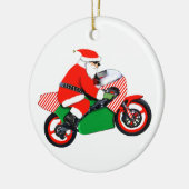 モトクロス レース クリスマス セラミックオーナメント (左)