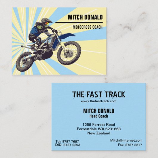 モトクロス 名刺 (正面/裏面)