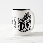 モトクロス – 少しの汚れは決して傷つかない ツートーンマグカップ (正面右)