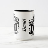 モトクロス – 少しの汚れは決して傷つかない ツートーンマグカップ (中央)