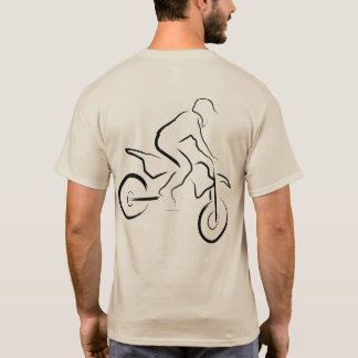 モトクロス 01 ロゴ入りブラック Tシャツ
