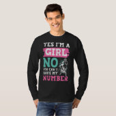 モトクロスYes私は女の子Yes私は乗ることができる Tシャツ (正面フル)