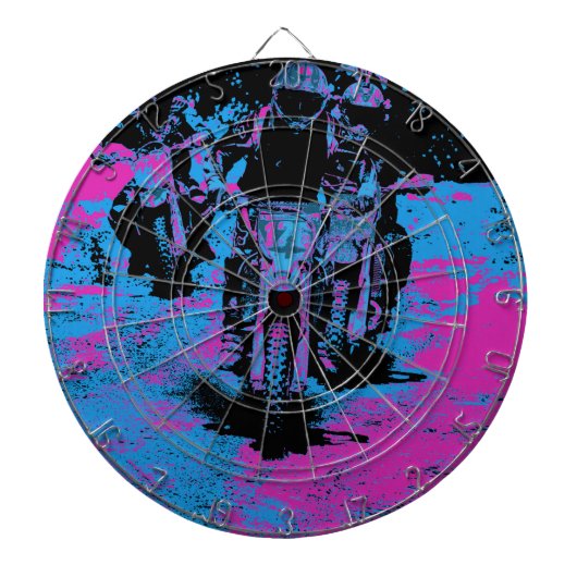 モトク生まれロス・ダートバイク・チャンピオン・レーサー「トゥレース」 ダーツボード (正面)