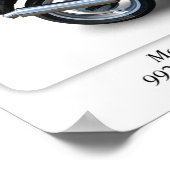 モトグジケンタウクラシックロバイク – A3サイズ ポスター (角)