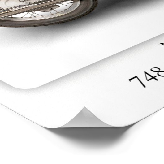 モトグジーV7スポーツバイク – A3 ポスター (角)