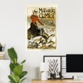 モトサイクコミオフランスのヴィンテージ広告ズ ポスター (ホームオフィス)