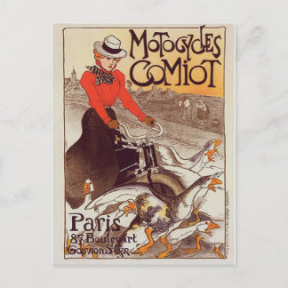 モトサイクルコミオットパリヴィンテージはがき ポストカード
