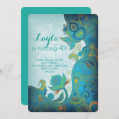 モトッコ人第40の第30誕生日の招待状 招待状 (正面/裏面)