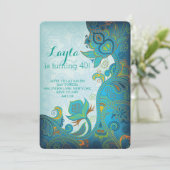 モトッコ人第40の第30誕生日の招待状 招待状 (スタンド正面)