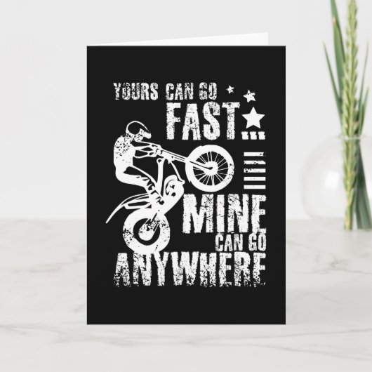 モトトライアルバイク カード (正面)