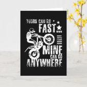 モトトライアルバイク カード (黄色い花)