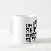 モトトライアルバイク コーヒーマグカップ (正面左)