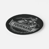 モトパーソナライズされたクロスライダーダートバイクヒルレース ペーパープレート (アングル)