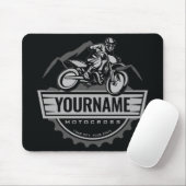 モトパーソナライズされたクロスライダーダートバイクヒルレース マウスパッド (マウス)