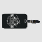 モトパーソナライズされたクロスライダーダートバイクヒルレース ラゲッジタグ (正面横)