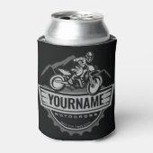 モトパーソナライズされたクロスライダーダートバイクヒルレース 缶クーラー (缶正面)