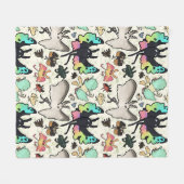 モトマンパターン フリースブランケット (正面(横))