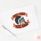 モトライダー 楕円形シール (封筒)