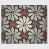 モトリーイラストレーション。小さなカラフルの花。スプリン ラッピングペーパー (フラット)