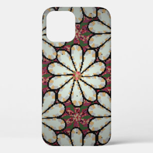 モトリーイラストレーション。小さなカラフルの花。スプリン iPhone 12ケース