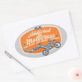 モトレーシング 楕円形シール (封筒)