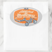 モトレーシング 楕円形シール (バッグ)