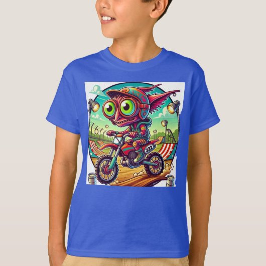 モトワイルドザアルティメットバイクもしくは自転車に乗る人 Tシャツ (正面)