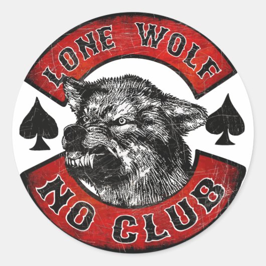 モト中毒 ラウンドシール (正面)