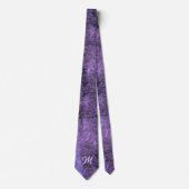 モト独身のグラム付き側紫色の印象派 ネクタイ (正面)