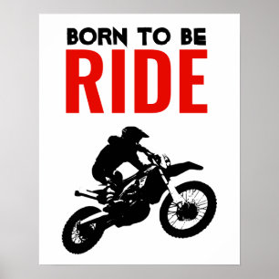 モト生まれクロスバイクのスポーツに乗ること ポスター