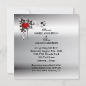 モト素朴ルグランジバイクもしくは自転車に乗る人結婚ズ 招待状 (裏面)