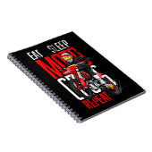 モト食べロック用のスリープおもしろいモトクロスリピーター ノートブック (右側)