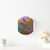 モドレンアートデザイン ラウンド壁時計 (ホーム)